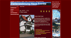 Desktop Screenshot of fewo-franke.badgrund.de
